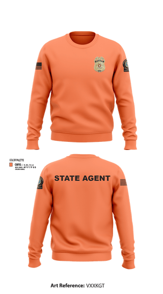 Crew Neck Sweatshirt, 8TH DA DTF MCU, Police, Teamtime, Team time, sublimation, custom sports apparel, team uniforms, spirit wear, spiritwear, sports uniforms, custom shirts, team store, custom team store, fundraiser sports, apparel fundraiser