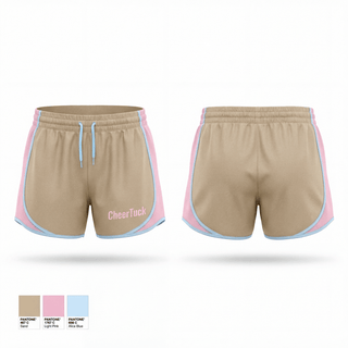 Womens Shorts, CheerTuck, Cheer, Teamtime, Team time, sublimation, custom sports apparel, team uniforms, spirit wear, spiritwear, sports uniforms, custom shirts, team store, custom team store, fundraiser sports, apparel fundraiser