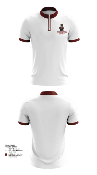 Short Sleeve Quarter Zip Jacket, Knockout Mafia, Bowling, Teamtime, Team time, sublimation, custom sports apparel, team uniforms, spirit wear, spiritwear, sports uniforms, custom shirts, team store, custom team store, fundraiser sports, apparel fundraiser