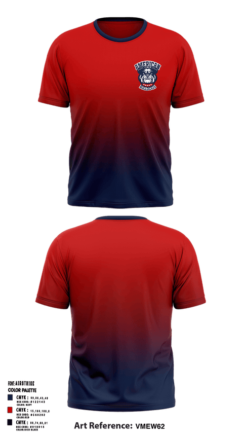 Short Sleeve Performance Shirt, American Bulldogs, Softball, Teamtime, Team time, sublimation, custom sports apparel, team uniforms, spirit wear, spiritwear, sports uniforms, custom shirts, team store, custom team store, fundraiser sports, apparel fundraiser