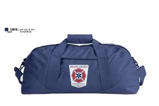 Duffle Bag, Dillon County Emergency Services, Fire Department, Teamtime, Team time, sublimation, custom sports apparel, team uniforms, spirit wear, spiritwear, sports uniforms, custom shirts, team store, custom team store, fundraiser sports, apparel fundraiser