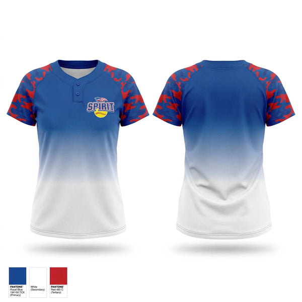Two Button Softball Jersey, Spirit, Softball, Teamtime, Team time, sublimation, custom sports apparel, team uniforms, spirit wear, spiritwear, sports uniforms, custom shirts, team store, custom team store, fundraiser sports, apparel fundraiser
