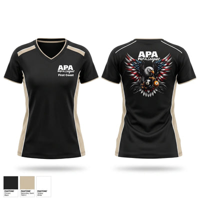 First Coast APA Women's Short Sleeve V-neck Shirt - 1