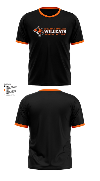 Carson Valley Wildcats Short Sleeve Performance Shirt - 3