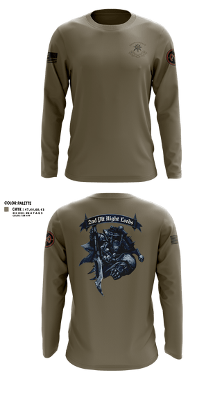Long Sleeve Performance Shirt, C Co 1-182 2nd PLT, Army, Teamtime, Team time, sublimation, custom sports apparel, team uniforms, spirit wear, spiritwear, sports uniforms, custom shirts, team store, custom team store, fundraiser sports, apparel fundraiser