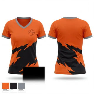 Womens Short Sleeve Vneck Shirt, Honaker Tigers, Wrestling, Teamtime, Team time, sublimation, custom sports apparel, team uniforms, spirit wear, spiritwear, sports uniforms, custom shirts, team store, custom team store, fundraiser sports, apparel fundraiser