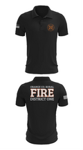 Orange County Rural District 1 Fire Department 66539276 Short Sleeve Performance Polo - 27