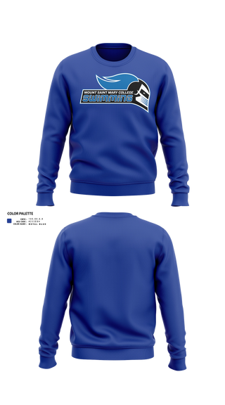 Crew Neck Sweatshirt, Mount Saint Mary College Swimming, Swimming, Teamtime, Team time, sublimation, custom sports apparel, team uniforms, spirit wear, spiritwear, sports uniforms, custom shirts, team store, custom team store, fundraiser sports, apparel fundraiser