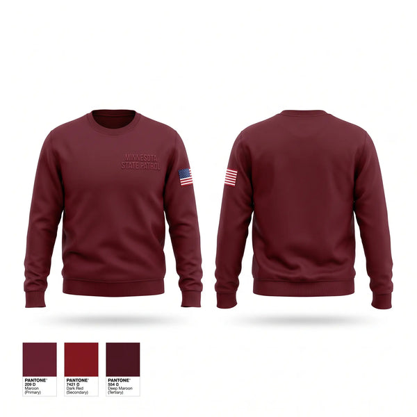 Crew Neck Sweatshirt, Minnesota State Patrol, Police, Teamtime, Team time, sublimation, custom sports apparel, team uniforms, spirit wear, spiritwear, sports uniforms, custom shirts, team store, custom team store, fundraiser sports, apparel fundraiser