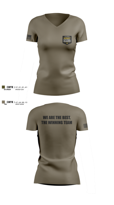 Recruiting and Retention Battalion 16496616 Women's Short Sleeve V-neck Shirt - 2