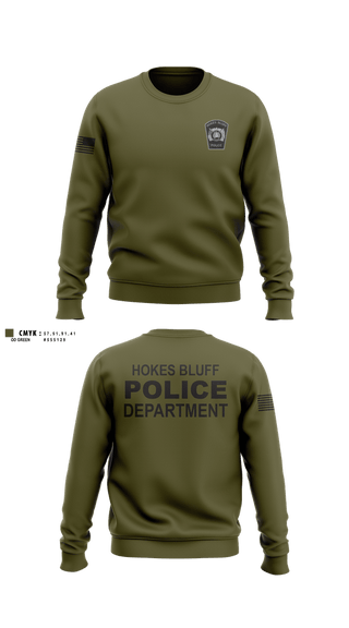 Crew Neck Sweatshirt, HOKES BLUFF POLICE DEPARTMENT, Police, Teamtime, Team time, sublimation, custom sports apparel, team uniforms, spirit wear, spiritwear, sports uniforms, custom shirts, team store, custom team store, fundraiser sports, apparel fundraiser