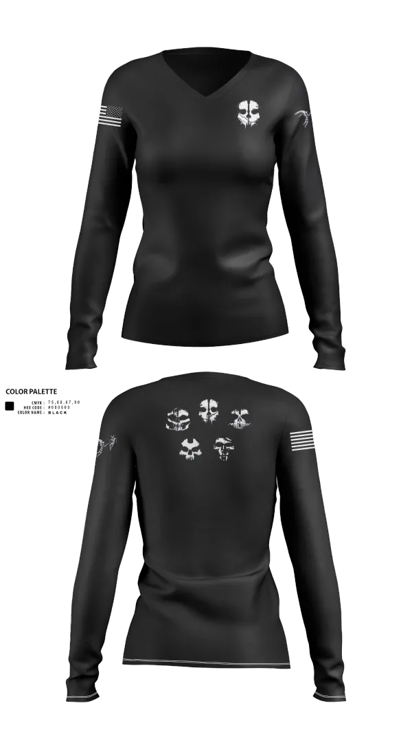 Womens Long Sleeve Vneck Shirt, Nomads, , Teamtime, Team time, sublimation, custom sports apparel, team uniforms, spirit wear, spiritwear, sports uniforms, custom shirts, team store, custom team store, fundraiser sports, apparel fundraiser