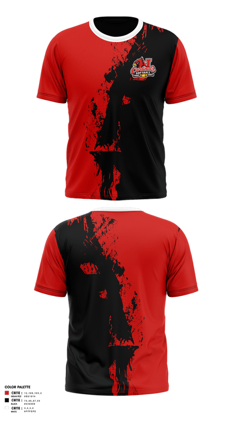 Short Sleeve Performance Shirt, Cardinals, Softball, Teamtime, Team time, sublimation, custom sports apparel, team uniforms, spirit wear, spiritwear, sports uniforms, custom shirts, team store, custom team store, fundraiser sports, apparel fundraiser