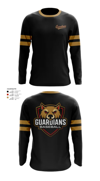 Long Sleeve Performance Shirt, Guardians Baseball, Baseball, Teamtime, Team time, sublimation, custom sports apparel, team uniforms, spirit wear, spiritwear, sports uniforms, custom shirts, team store, custom team store, fundraiser sports, apparel fundraiser