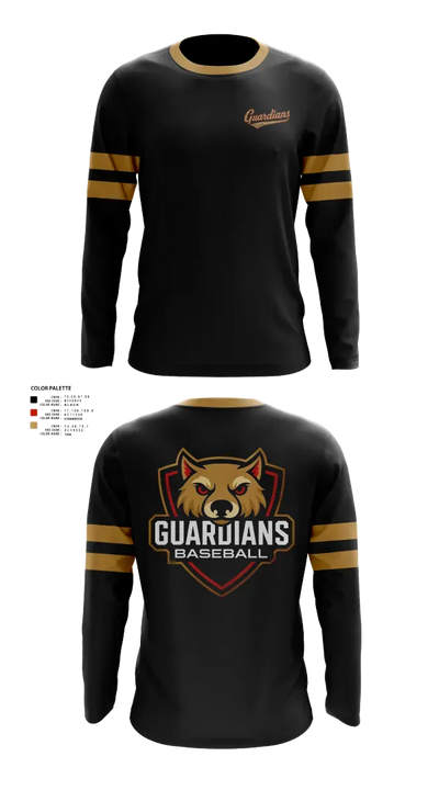 Guardians Baseball 46818393 Long Sleeve Performance Shirt 1