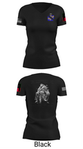 1-306th IN BN 86635313 Women's Short Sleeve V-neck Shirt - 28