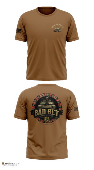 Old School Cotton Feel Shirt, BadBet Company, 2-12CAV, Army, Teamtime, Team time, sublimation, custom sports apparel, team uniforms, spirit wear, spiritwear, sports uniforms, custom shirts, team store, custom team store, fundraiser sports, apparel fundraiser