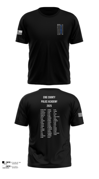 Old School Cotton Feel Shirt, ECC Law Enforcement Training Academy, Police, Teamtime, Team time, sublimation, custom sports apparel, team uniforms, spirit wear, spiritwear, sports uniforms, custom shirts, team store, custom team store, fundraiser sports, apparel fundraiser
