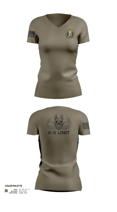 Franklin County Sheriffs Office 473730 Women's Short Sleeve V-neck Shirt - 112