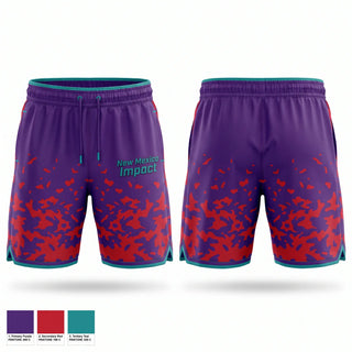 Athletic Shorts With Pockets, New Mexico Impact, Baseball, Teamtime, Team time, sublimation, custom sports apparel, team uniforms, spirit wear, spiritwear, sports uniforms, custom shirts, team store, custom team store, fundraiser sports, apparel fundraiser