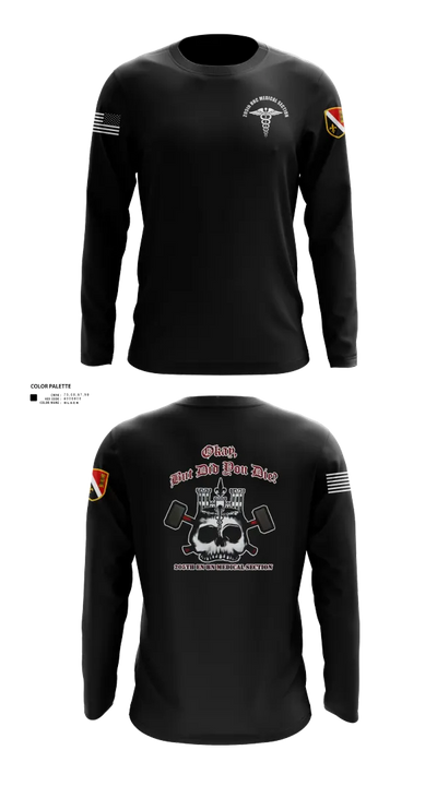 205th HHC MEDICAL SECTION 83176220 Long Sleeve Performance Shirt 120
