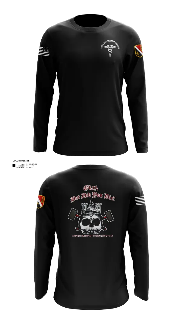 Long Sleeve Performance Shirt, 205th HHC MEDICAL SECTION, , Teamtime, Team time, sublimation, custom sports apparel, team uniforms, spirit wear, spiritwear, sports uniforms, custom shirts, team store, custom team store, fundraiser sports, apparel fundraiser
