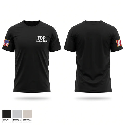 Old School Cotton Feel Shirt, FOP Lodge 164, Police, Teamtime, Team time, sublimation, custom sports apparel, team uniforms, spirit wear, spiritwear, sports uniforms, custom shirts, team store, custom team store, fundraiser sports, apparel fundraiser