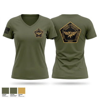 Womens Short Sleeve Vneck Shirt, 218 srt, Police, Teamtime, Team time, sublimation, custom sports apparel, team uniforms, spirit wear, spiritwear, sports uniforms, custom shirts, team store, custom team store, fundraiser sports, apparel fundraiser