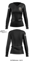 THREAT Training 93370941 Women's Long Sleeve V-neck Shirt - 1