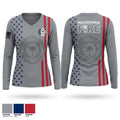 Macedonia Fire Department Women's Long Sleeve V-neck Shirt - 1