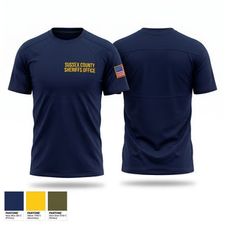 Old School Cotton Feel Shirt, Sussex County Sheriff’s Office, Police, Teamtime, Team time, sublimation, custom sports apparel, team uniforms, spirit wear, spiritwear, sports uniforms, custom shirts, team store, custom team store, fundraiser sports, apparel fundraiser