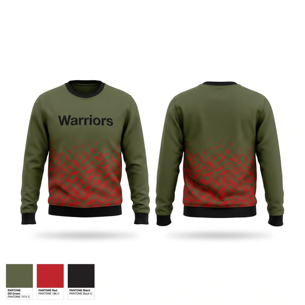 Crew Neck Sweatshirt, Warriors, Men's Basketball, Teamtime, Team time, sublimation, custom sports apparel, team uniforms, spirit wear, spiritwear, sports uniforms, custom shirts, team store, custom team store, fundraiser sports, apparel fundraiser