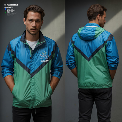 Triple Spiral Isshinryu Karate 62887610 Windbreaker - 4