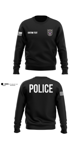 Crew Neck Sweatshirt, PERRY POLICE DEPARTMENT, Police, Teamtime, Team time, sublimation, custom sports apparel, team uniforms, spirit wear, spiritwear, sports uniforms, custom shirts, team store, custom team store, fundraiser sports, apparel fundraiser
