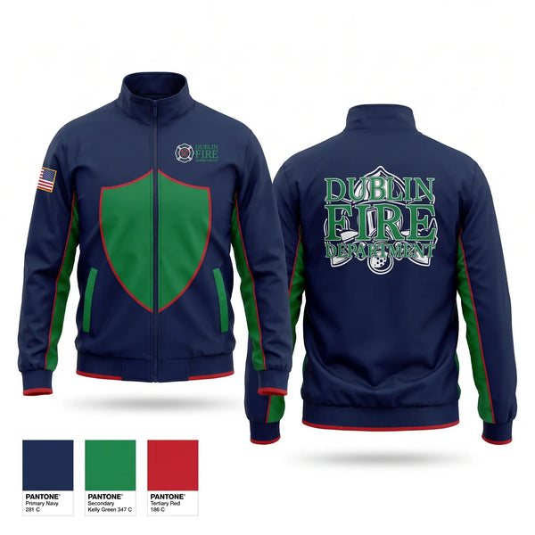 Windbreaker, Dublin Fire Department, Fire Department, Teamtime, Team time, sublimation, custom sports apparel, team uniforms, spirit wear, spiritwear, sports uniforms, custom shirts, team store, custom team store, fundraiser sports, apparel fundraiser