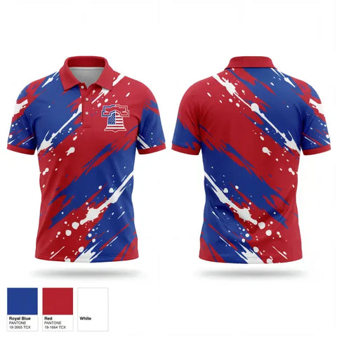 Short Sleeve Performance Polo, Liberty Bell Baseball, Baseball, Teamtime, Team time, sublimation, custom sports apparel, team uniforms, spirit wear, spiritwear, sports uniforms, custom shirts, team store, custom team store, fundraiser sports, apparel fundraiser