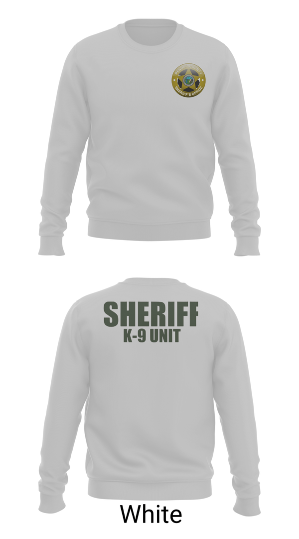 Crew Neck Sweatshirt, Pender County Sheriff’s Office K9, Police, Teamtime, Team time, sublimation, custom sports apparel, team uniforms, spirit wear, spiritwear, sports uniforms, custom shirts, team store, custom team store, fundraiser sports, apparel fundraiser