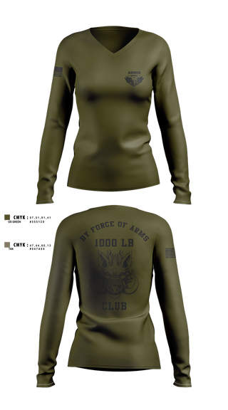 Womens Long Sleeve Vneck Shirt, Armis SPRC, , Teamtime, Team time, sublimation, custom sports apparel, team uniforms, spirit wear, spiritwear, sports uniforms, custom shirts, team store, custom team store, fundraiser sports, apparel fundraiser