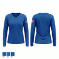 Bethany Fire Department Women's Long Sleeve V-neck Shirt - 1