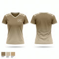SOUTH PANOLA AFJROTC LDR TEAMSSPHS AFJROTC LDR TEAMS Women's Short Sleeve V-neck Shirt - 1