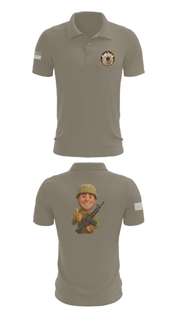 Short Sleeve Performance Polo, 2-69 GCo, Army, Teamtime, Team time, sublimation, custom sports apparel, team uniforms, spirit wear, spiritwear, sports uniforms, custom shirts, team store, custom team store, fundraiser sports, apparel fundraiser