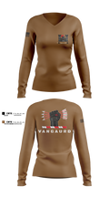 1ST PLT 76TH CEC-S 11178991 Women's Long Sleeve V-neck Shirt - 2