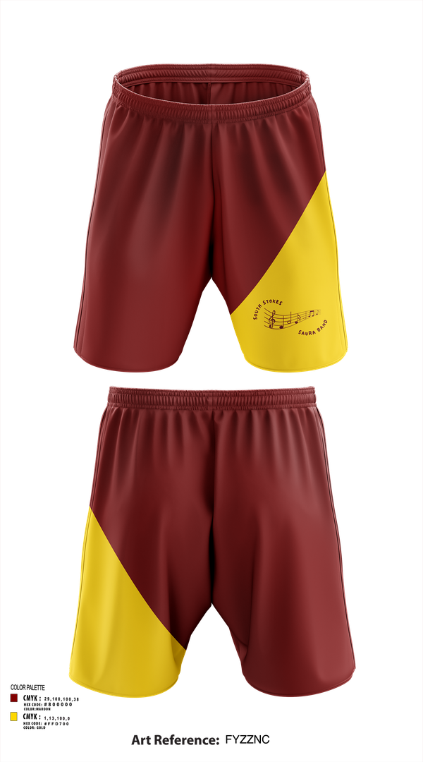 Athletic Shorts With Pockets, South Stokes Saura Band, Spirit Store, Teamtime, Team time, sublimation, custom sports apparel, team uniforms, spirit wear, spiritwear, sports uniforms, custom shirts, team store, custom team store, fundraiser sports, apparel fundraiser