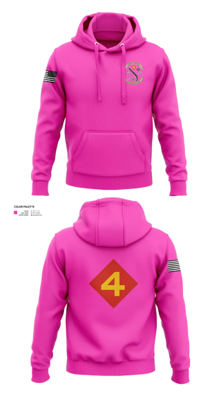 Hoodie, 14th Marine regiment 4th Marine corps division, , Teamtime, Team time, sublimation, custom sports apparel, team uniforms, spirit wear, spiritwear, sports uniforms, custom shirts, team store, custom team store, fundraiser sports, apparel fundraiser