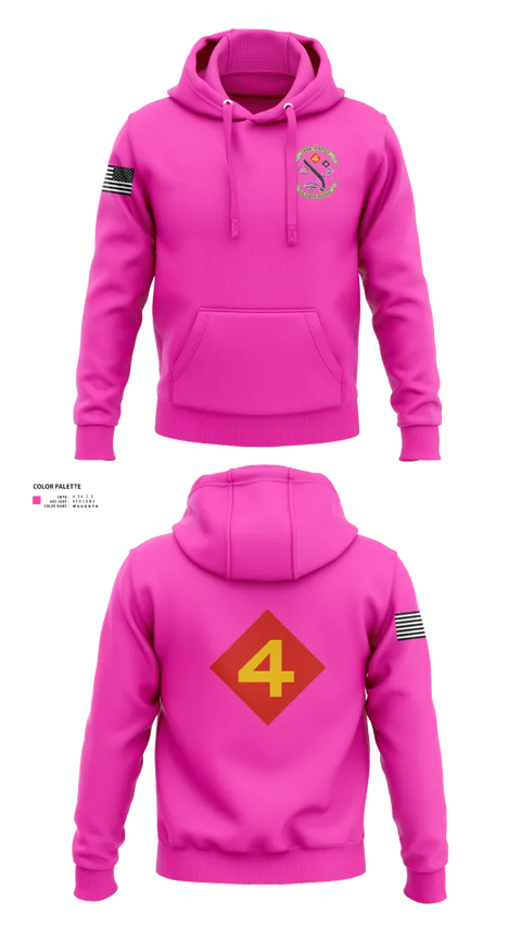 Hoodie, 14th Marine regiment 4th Marine corps division, , Teamtime, Team time, sublimation, custom sports apparel, team uniforms, spirit wear, spiritwear, sports uniforms, custom shirts, team store, custom team store, fundraiser sports, apparel fundraiser