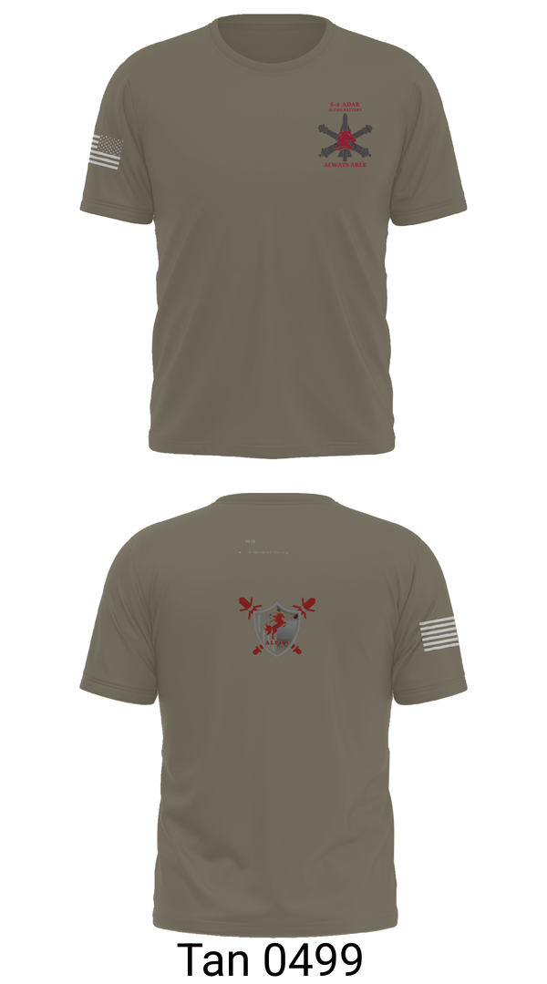 Short Sleeve Performance Shirt, 5-4 ADAR, Army, Teamtime, Team time, sublimation, custom sports apparel, team uniforms, spirit wear, spiritwear, sports uniforms, custom shirts, team store, custom team store, fundraiser sports, apparel fundraiser