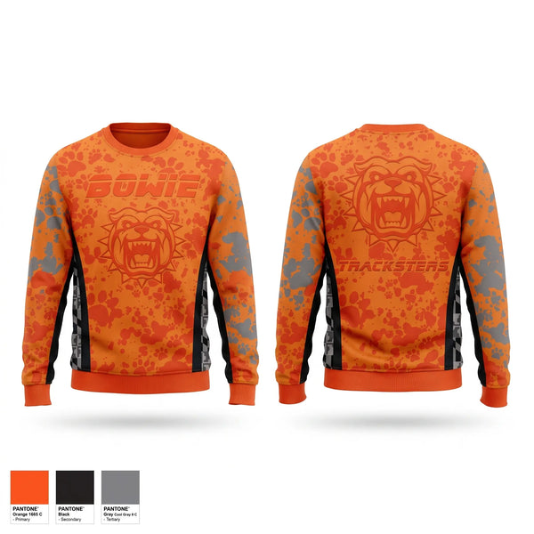 Crew Neck Sweatshirt, Bowie Boys & Girls Club Tracksters, Track & Field, Teamtime, Team time, sublimation, custom sports apparel, team uniforms, spirit wear, spiritwear, sports uniforms, custom shirts, team store, custom team store, fundraiser sports, apparel fundraiser