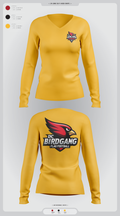 Derby City Birdgang 3850834 Women's Long Sleeve V-neck Shirt - 3