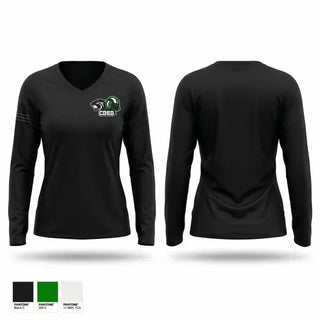 Womens Long Sleeve Vneck Shirt, CDSDPD, Police, Teamtime, Team time, sublimation, custom sports apparel, team uniforms, spirit wear, spiritwear, sports uniforms, custom shirts, team store, custom team store, fundraiser sports, apparel fundraiser
