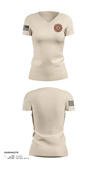 Womens Short Sleeve Vneck Shirt, Cherrydale Volunteer Fire Department, , Teamtime, Team time, sublimation, custom sports apparel, team uniforms, spirit wear, spiritwear, sports uniforms, custom shirts, team store, custom team store, fundraiser sports, apparel fundraiser